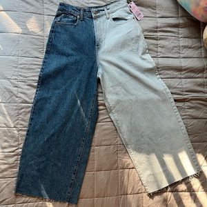Brand new Wild fable two toned baggy jeans